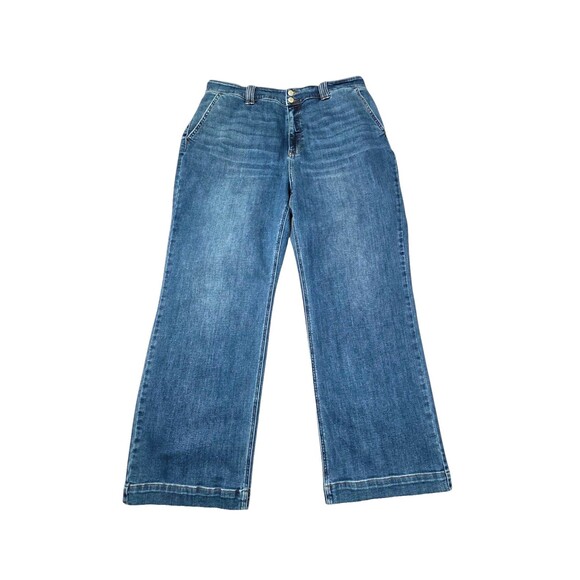 JUDY BLUE Wide Leg Jeans Medium Blue Wash Plus Sz 24W Stretch JB82558MD-PL - Picture 1 of 11